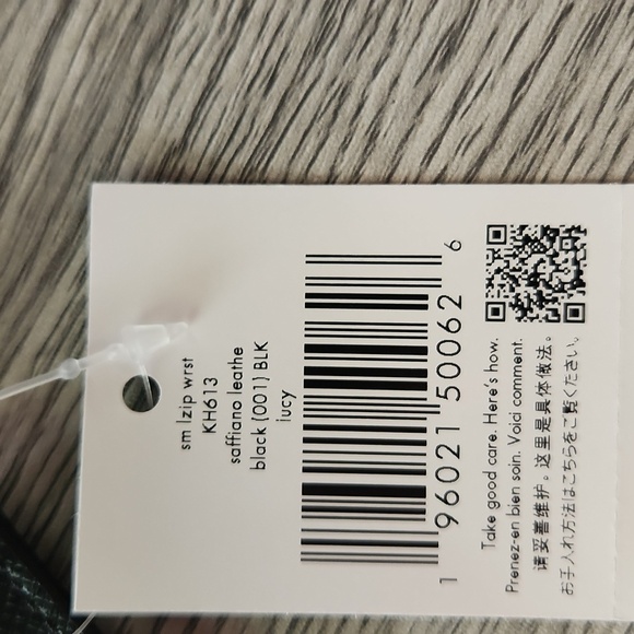 Kate Spade Women's Small Black Zip Around Wristlet Wallet New - Picture 5 of 5